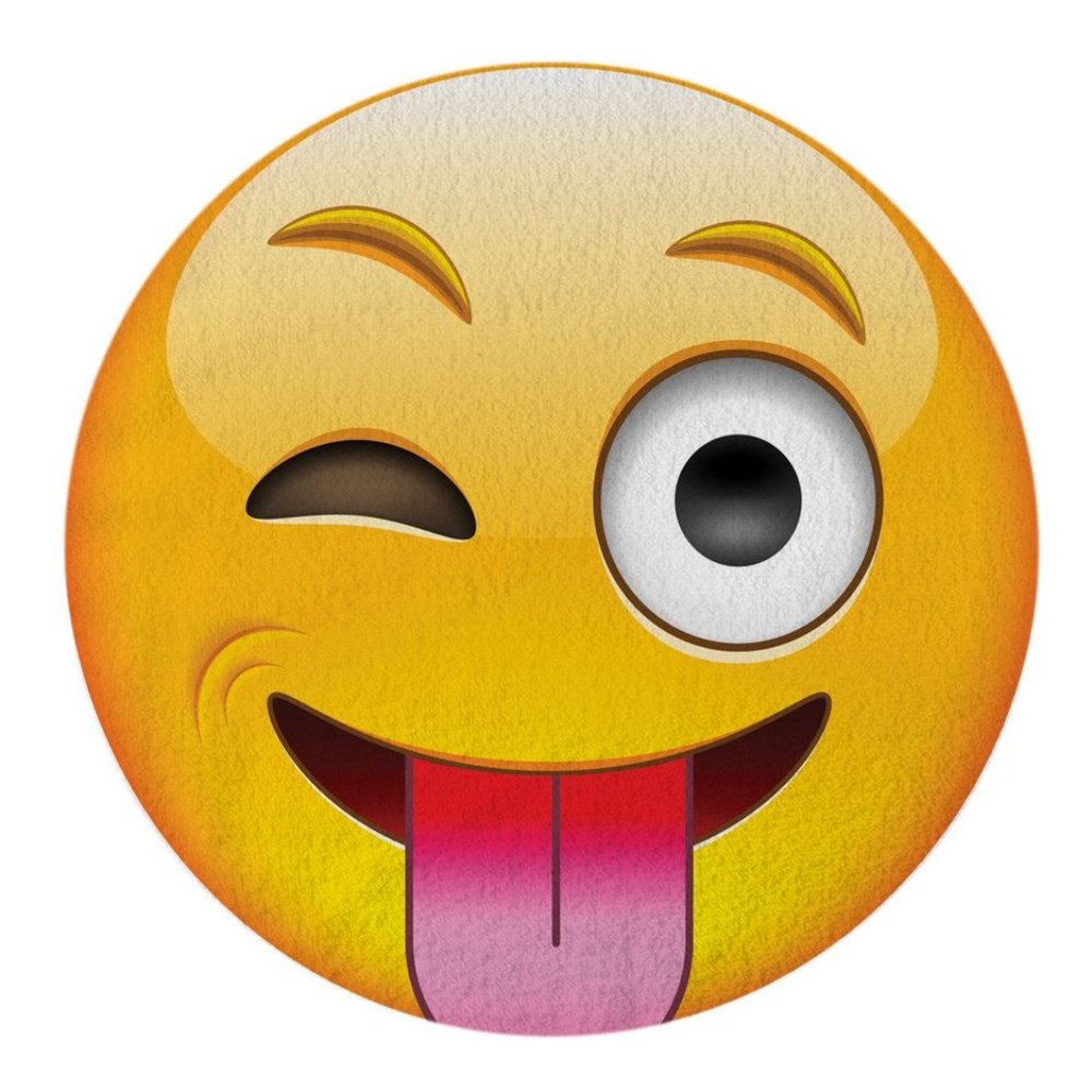 Oversized Tongue Emoji Cotton Round Beach Towel Bohemian Large Blanket Hippy